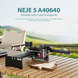 NEJE 5 12W Variable Focus Laser Engraver & Cutter, 170x170mm (6.7"x6.7") Desktop Diode Laser Engraving & Cutting Machine for Wood, Leather, Curved Surface Engraving