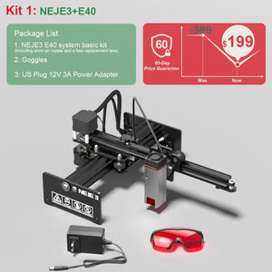 NEJE 3 E40 Portable Laser Engraver and Cutter