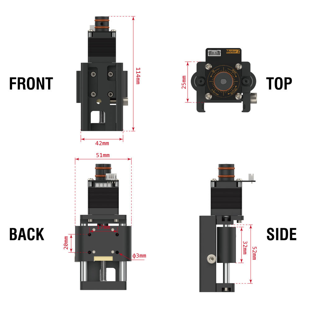20mm NEJE Z-Axis Module, Mechanism, Laser, CNC Module – High Accuracy for DIY & Industrial Use - NEJE.SHOP