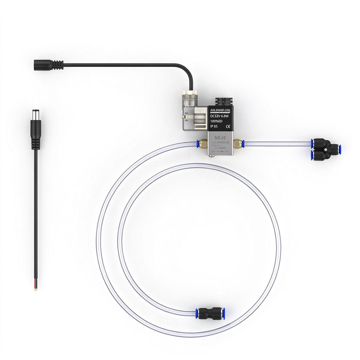 Kit électrovanne haute pression 12V pour NEJE Max4 V2 - Nécessite de l'air sans huile ni eau pour basse pression