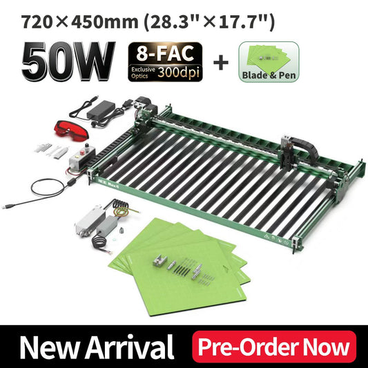 (Pre‑sale Active)NEJE Max4 V2 Professional Laser Cutter & Engraver with E160 Diode Module, Blade & Pen Kit for AI Digital Art, Multi-Module System