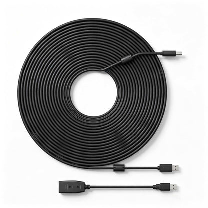 NEJE 10M / 393.7in Shielded USB Extension Cable, USB-A to USB-D, Grounded EMI Protection, Flexible & Durable for Laser Engraver CNC Printer