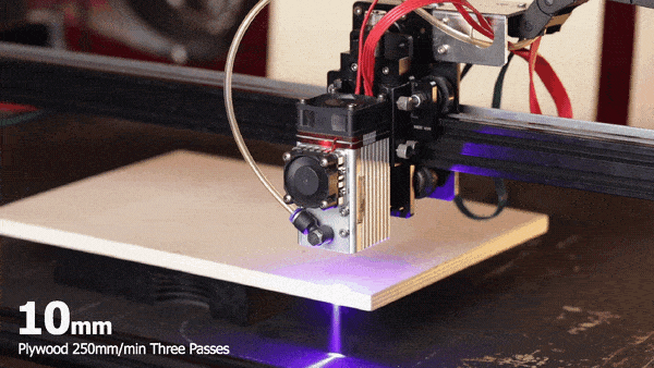 NEJE 5 12W Variable Focus Laser Engraver & Cutter, 260x400mm (10.2"x15.7") Desktop Diode Laser Engraving & Cutting Machine for Wood, Leather, Curved Surface Engraving