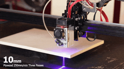NEJE 5 12W Variable Focus Laser Engraver & Cutter, 260x400mm (10.2"x15.7") Desktop Diode Laser Engraving & Cutting Machine for Wood, Leather, Curved Surface Engraving