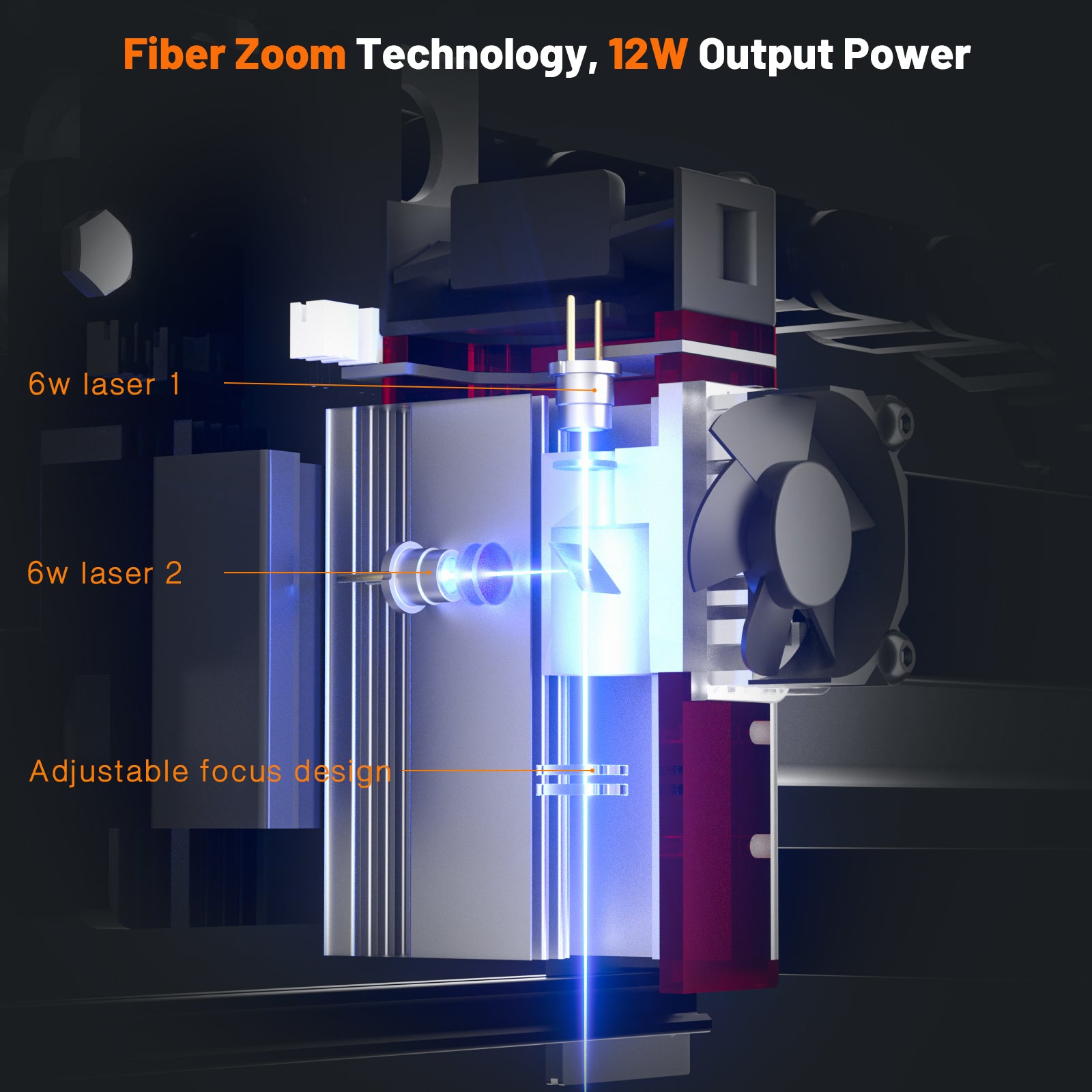 NEJE CNC Laser Engraver Air Pump Assist for Laser Cutter A40640