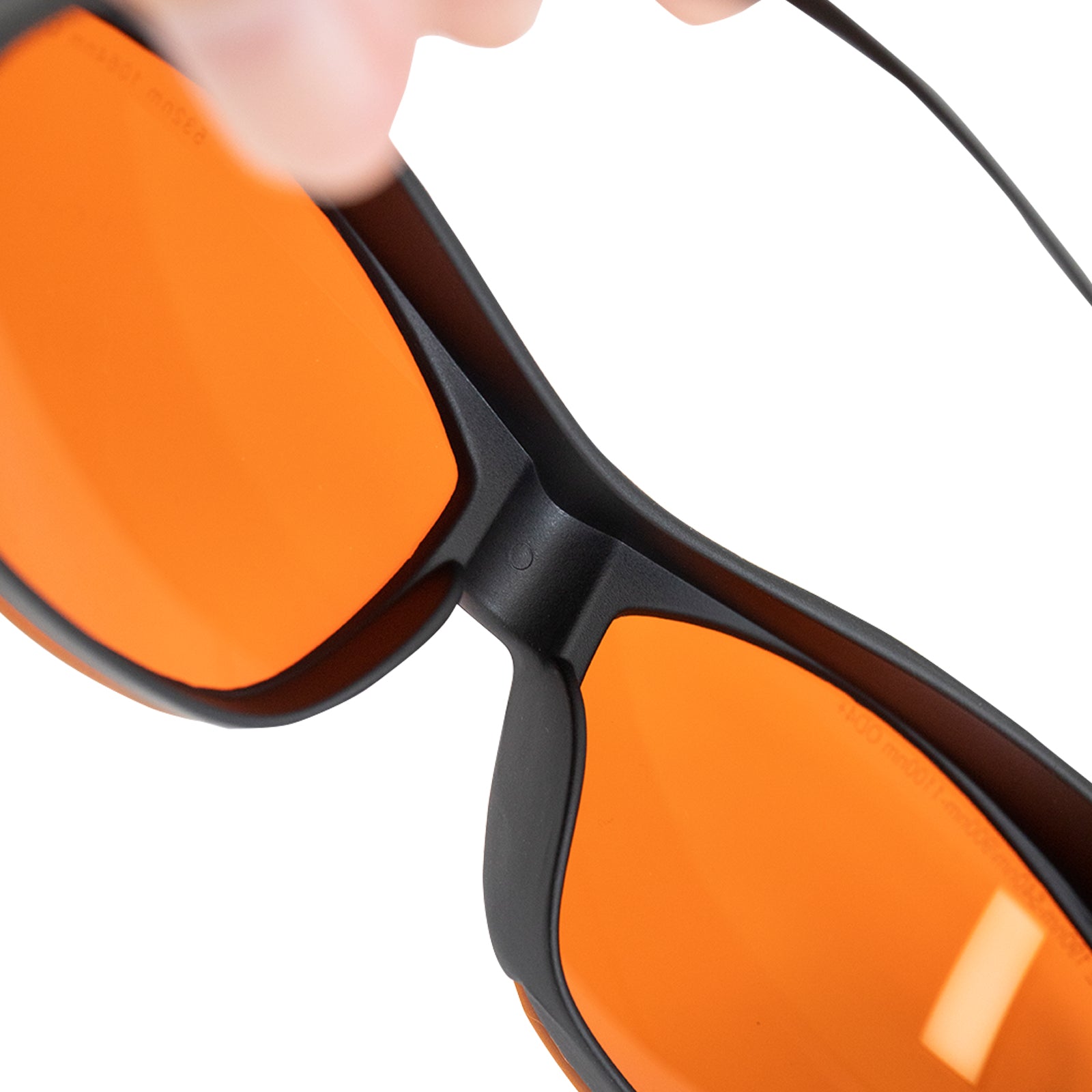 NEJE OD 4+ 190nm-540nm/900nm-1100nm Wavelength UV/Purple and Blue Laser Safety Glasses (Orange)