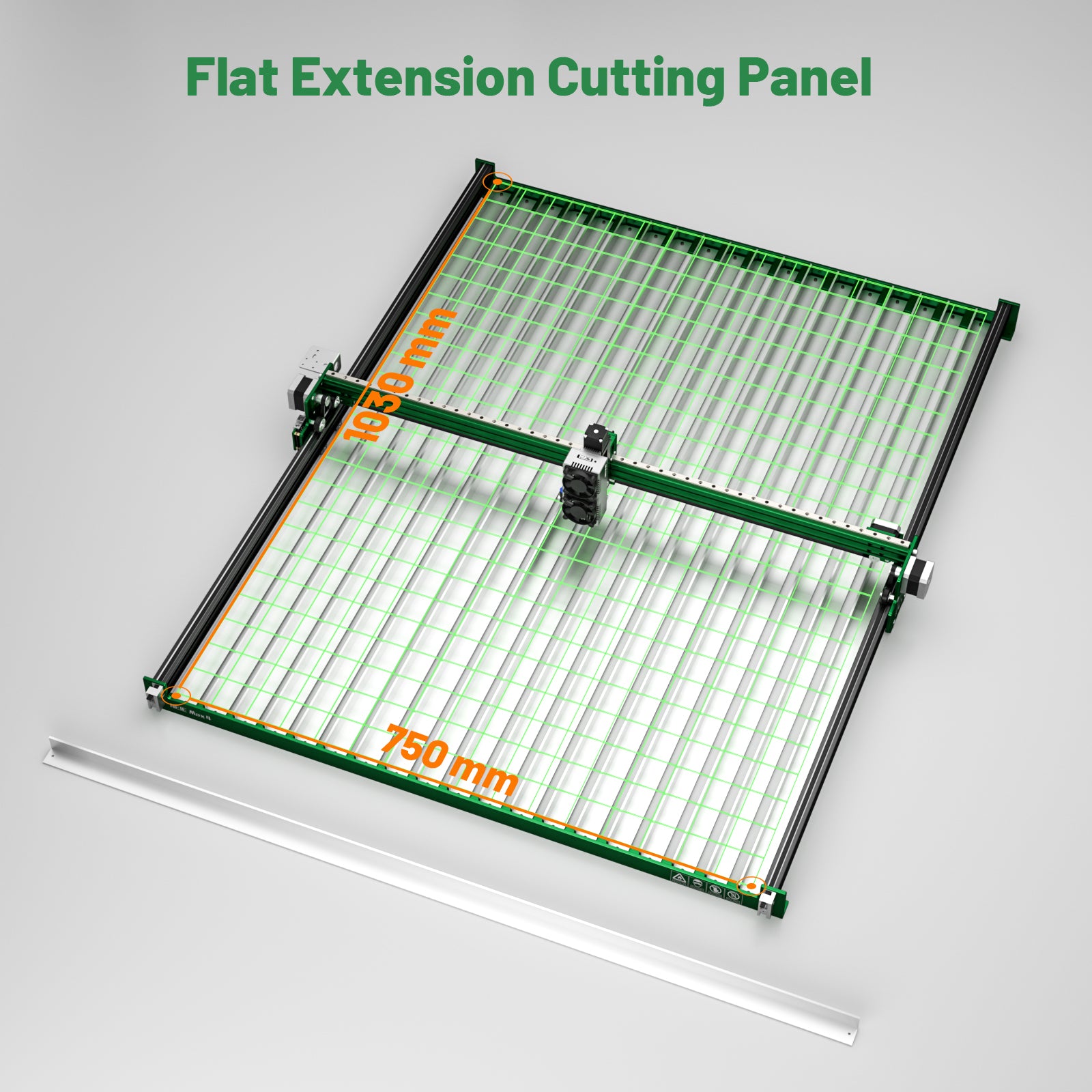 Flat Extension Cutting Panel for NEJE Max 4 Laser Engraver (After Y-axis enlarges)
