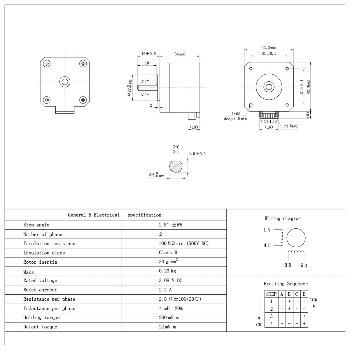REPLACEMENT STEPPER MOTOR FOR NEJE MAX 810X460MM LASER ENGRAVER - NEJE.SHOP
