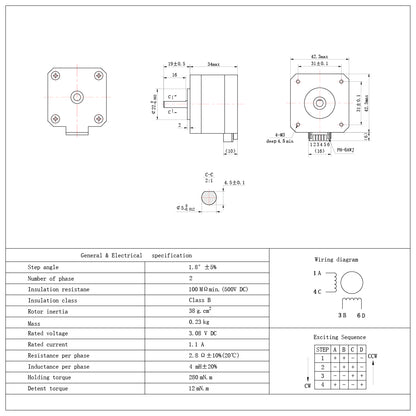 REPLACEMENT STEPPER MOTOR FOR NEJE MAX 810X460MM LASER ENGRAVER - NEJE.SHOP