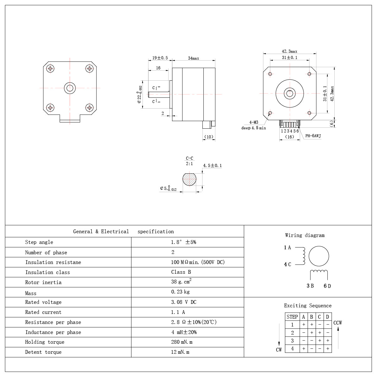 NMページ REPLACEMENT STEPPER MOTOR FOR NEJE MAX 810X460MM LASER ENGRAVER