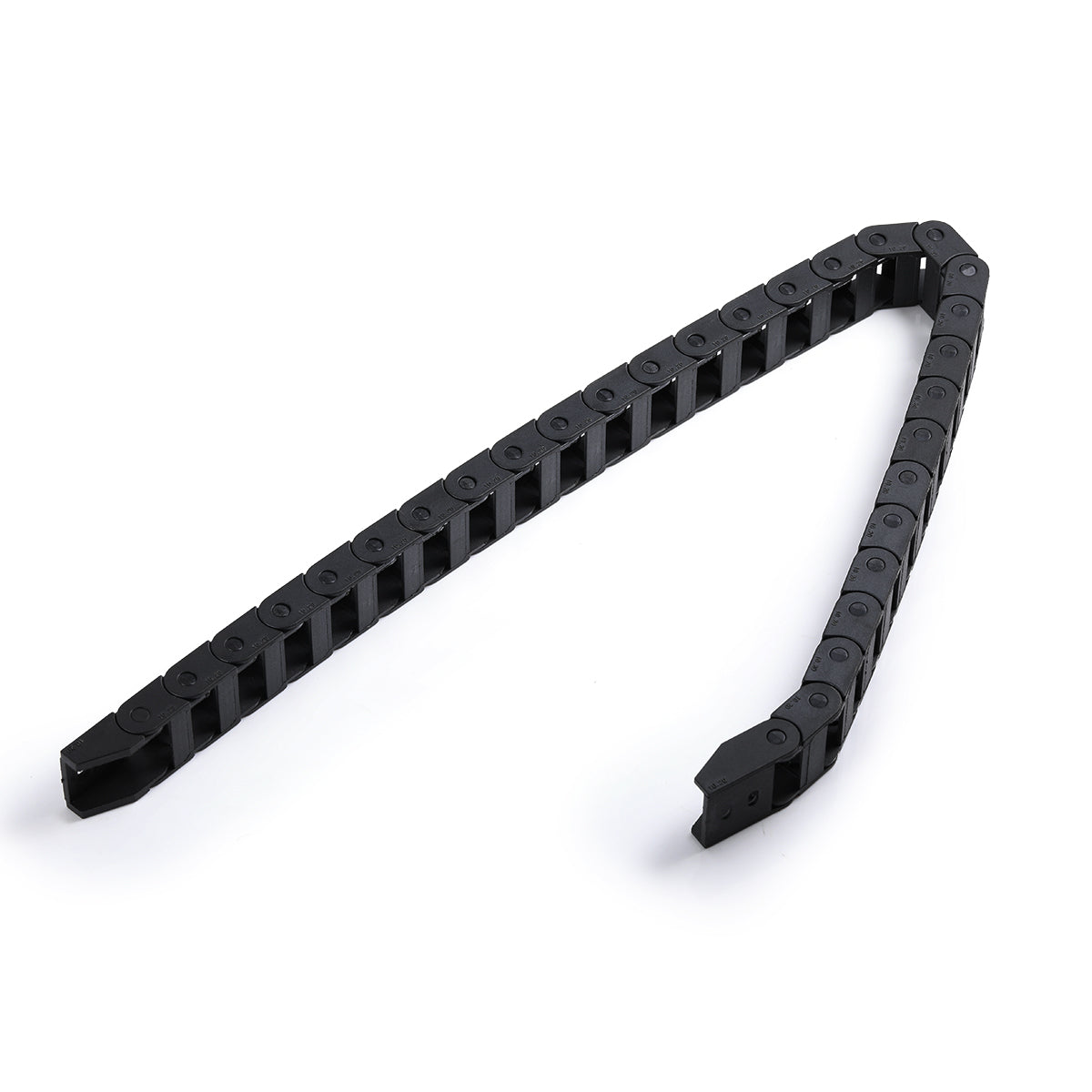 NEJE D64 10X20mm 640mm Length Black Plastic Flexible Drag Chain Cable Wire Carrier Open Type for NEJE Laser Engraver & Cutter - NEJE.SHOP