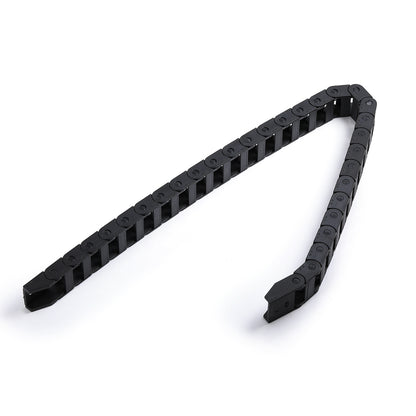 NEJE D64 10X20mm 640mm Length Black Plastic Flexible Drag Chain Cable Wire Carrier Open Type for NEJE Laser Engraver & Cutter - NEJE.SHOP